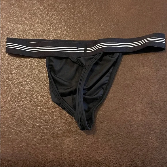 Vintage Papi Black Thong - Picture 2 of 3